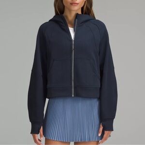 lululemon scuba oversized full zip hoodie in navy M/L